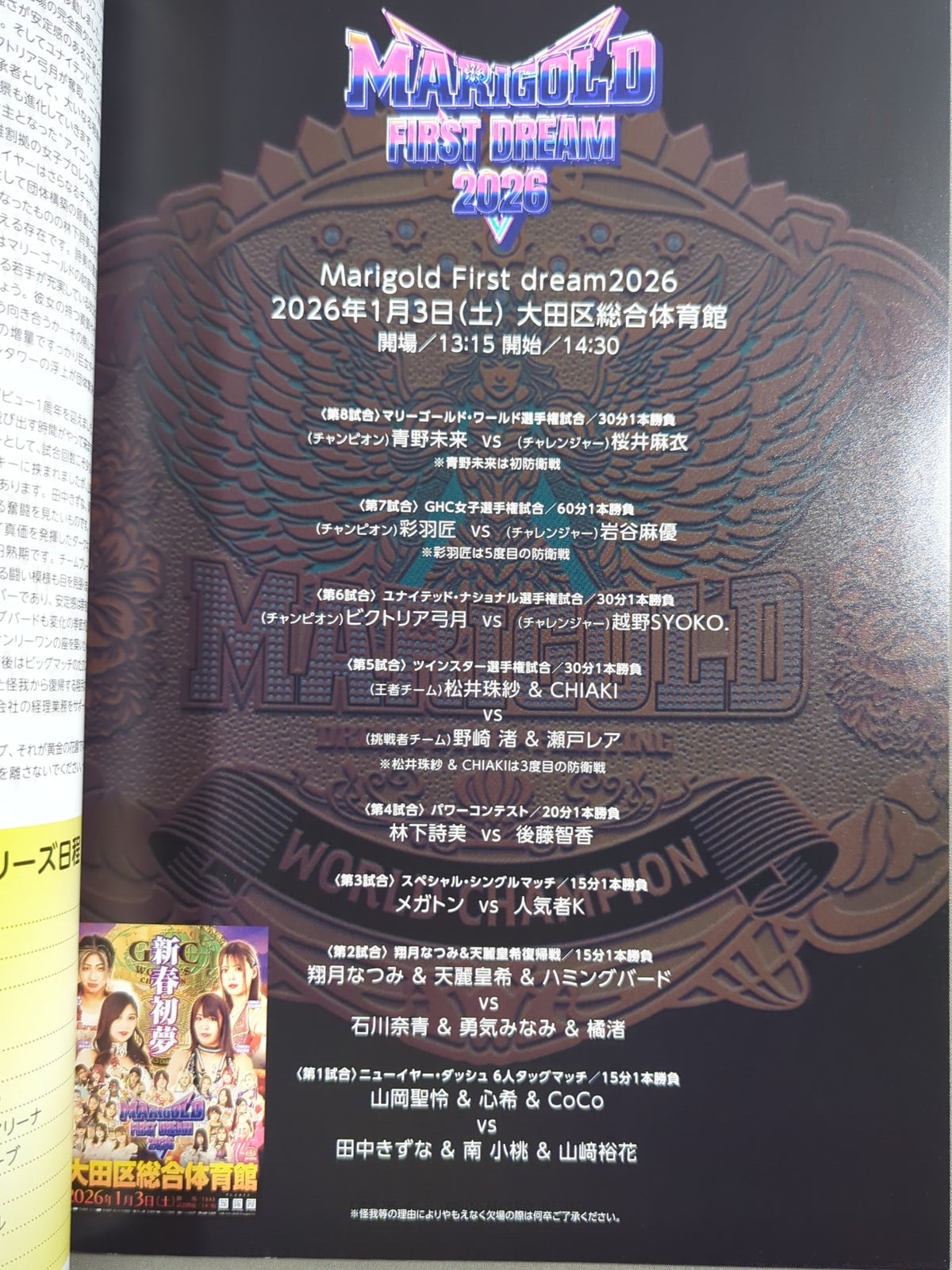マリーゴールド / MARIGOLD GUIDE BOOK Vol.17 Marigold First dream 2026