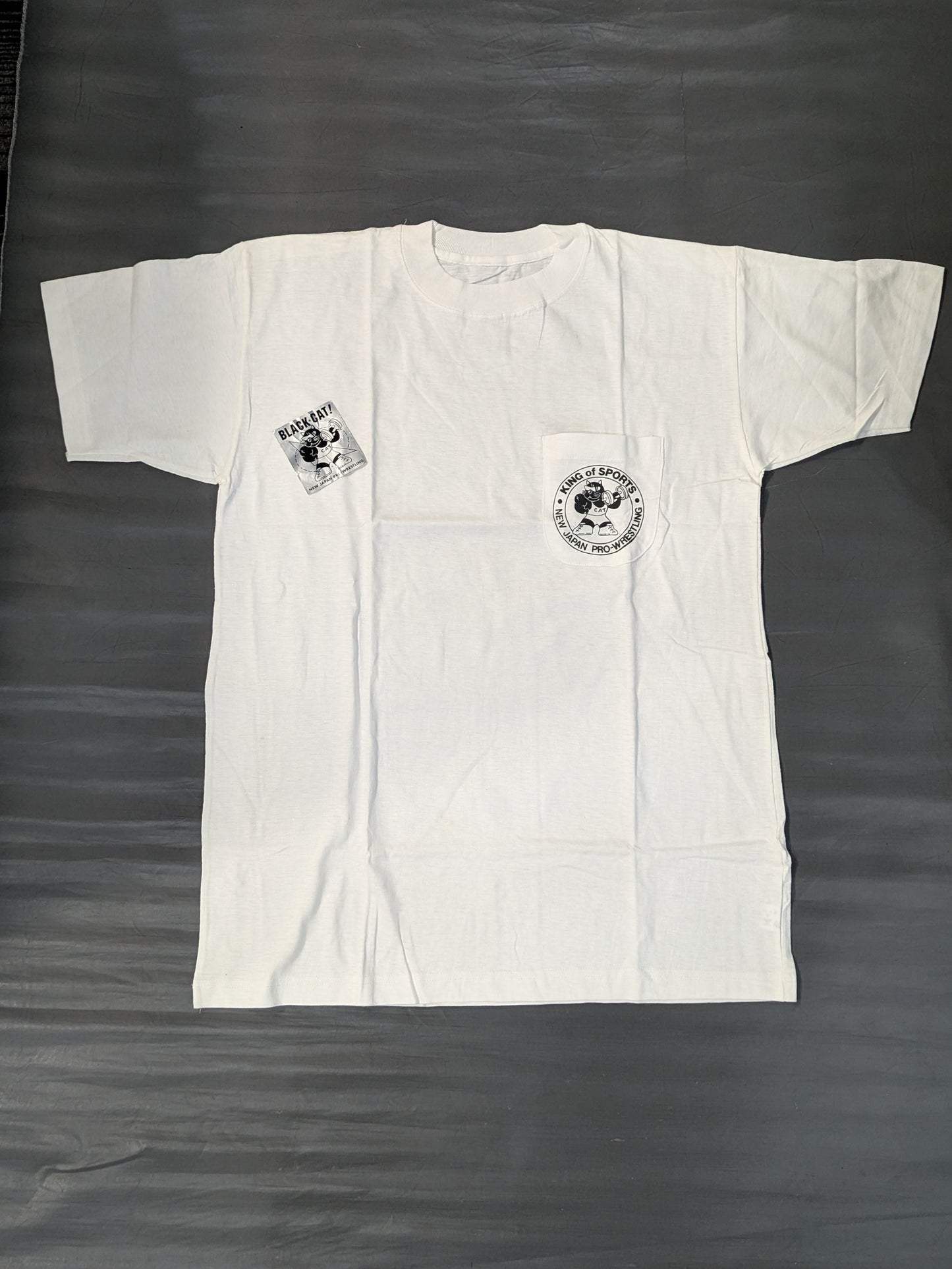 Black Cat Illustration T-Shirt (White)