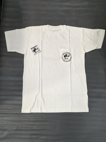 Black Cat Illustration T-Shirt (White)