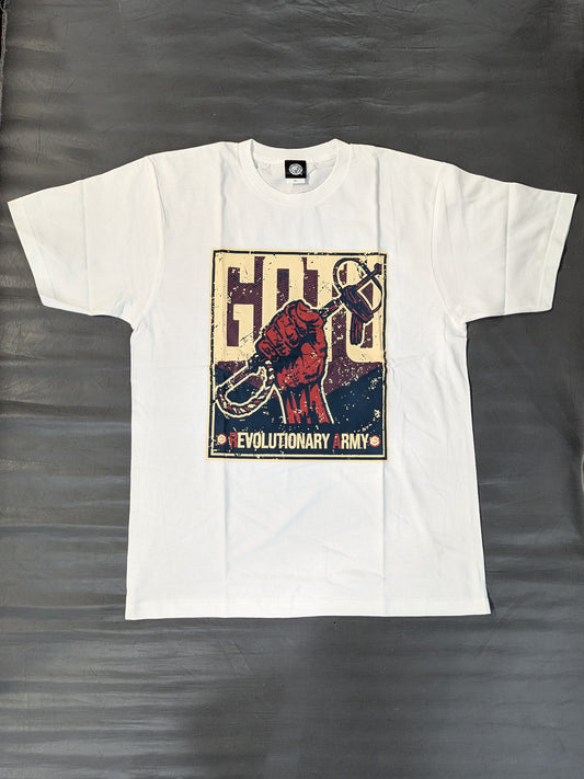 Hirooki Goto  "Goto Revolutionary Army" T-shirt (white)