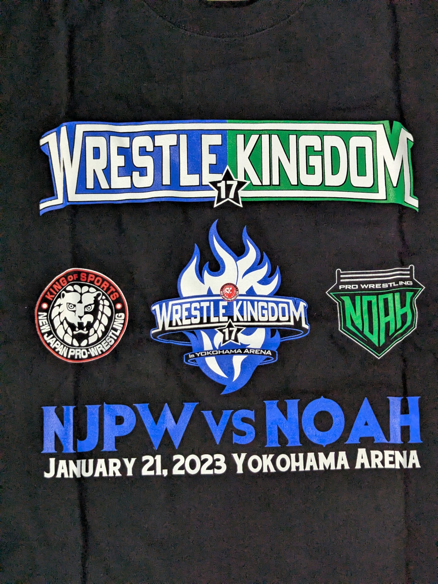 WRESTLE KINGDOM 17 Tournament Commemorative "NJPW vs NOAH" T-Shirt