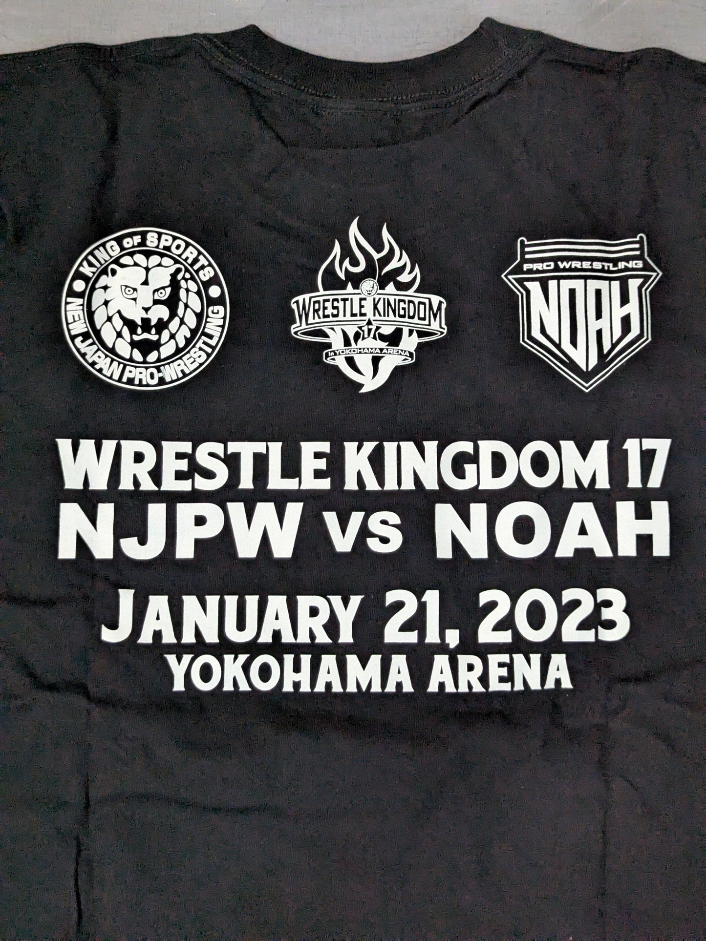 WRESTLE KINGDOM 17 Tournament Commemorative "NJPW vs NOAH" T-Shirt