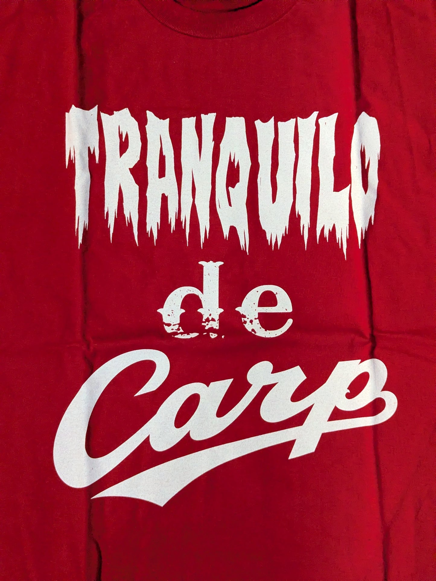 Hiroshima Toyo Carp × Tetsuya Naito "TRANQUILO de Carp" T-shirt (red)