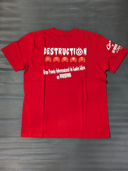 Hiroshima Toyo Carp ×Tetsuya Naito "VAMOS JUNTOS!" T-shirt (red)