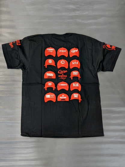 Hiroshima Toyo Carp × Tetsuya Naito "TRANQUILO de Carp" T-shirt (black)
