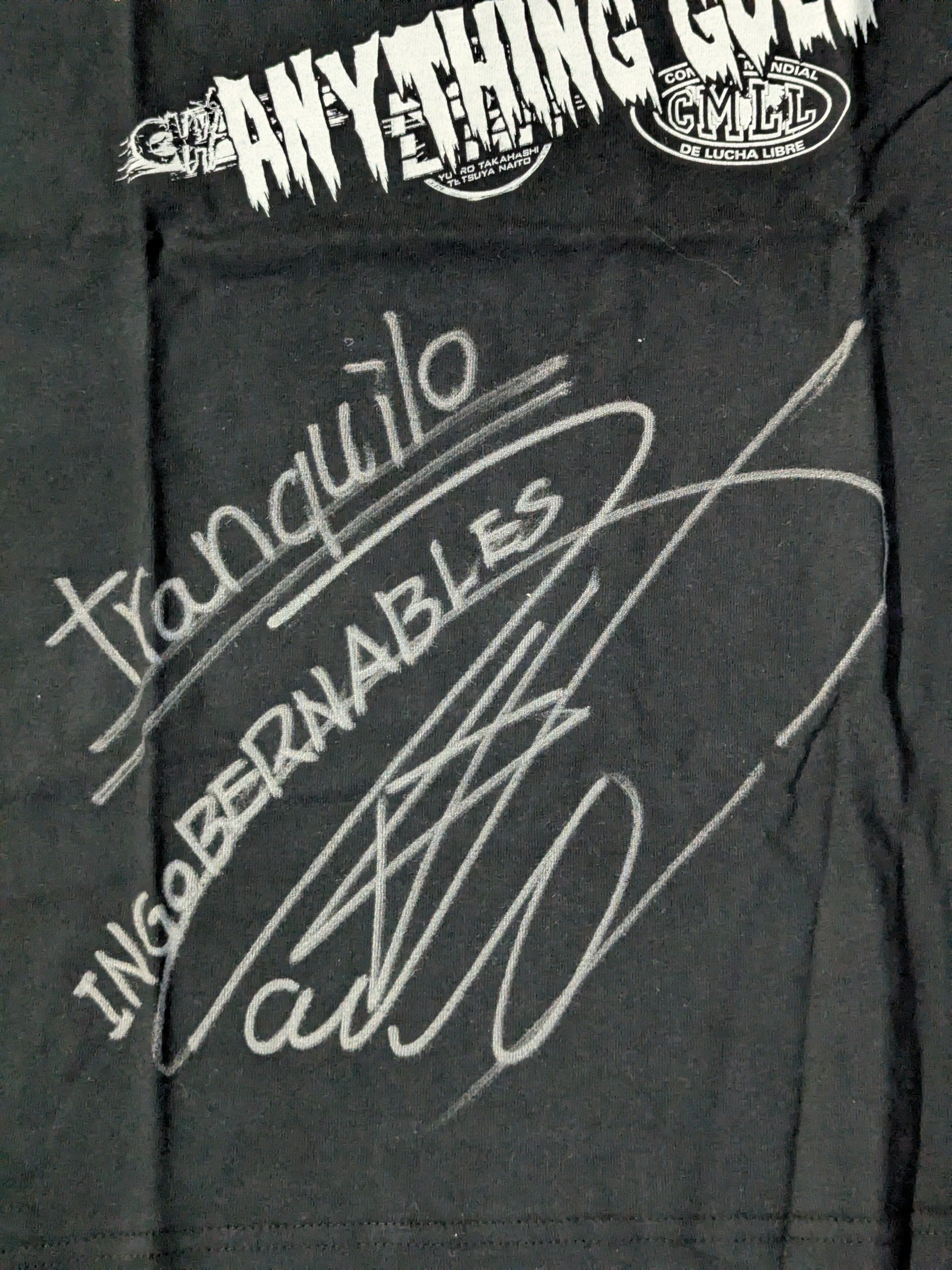 直筆サイン入り】内藤哲也×ロス・インゴベルナブレス Tシャツ – 闘道館