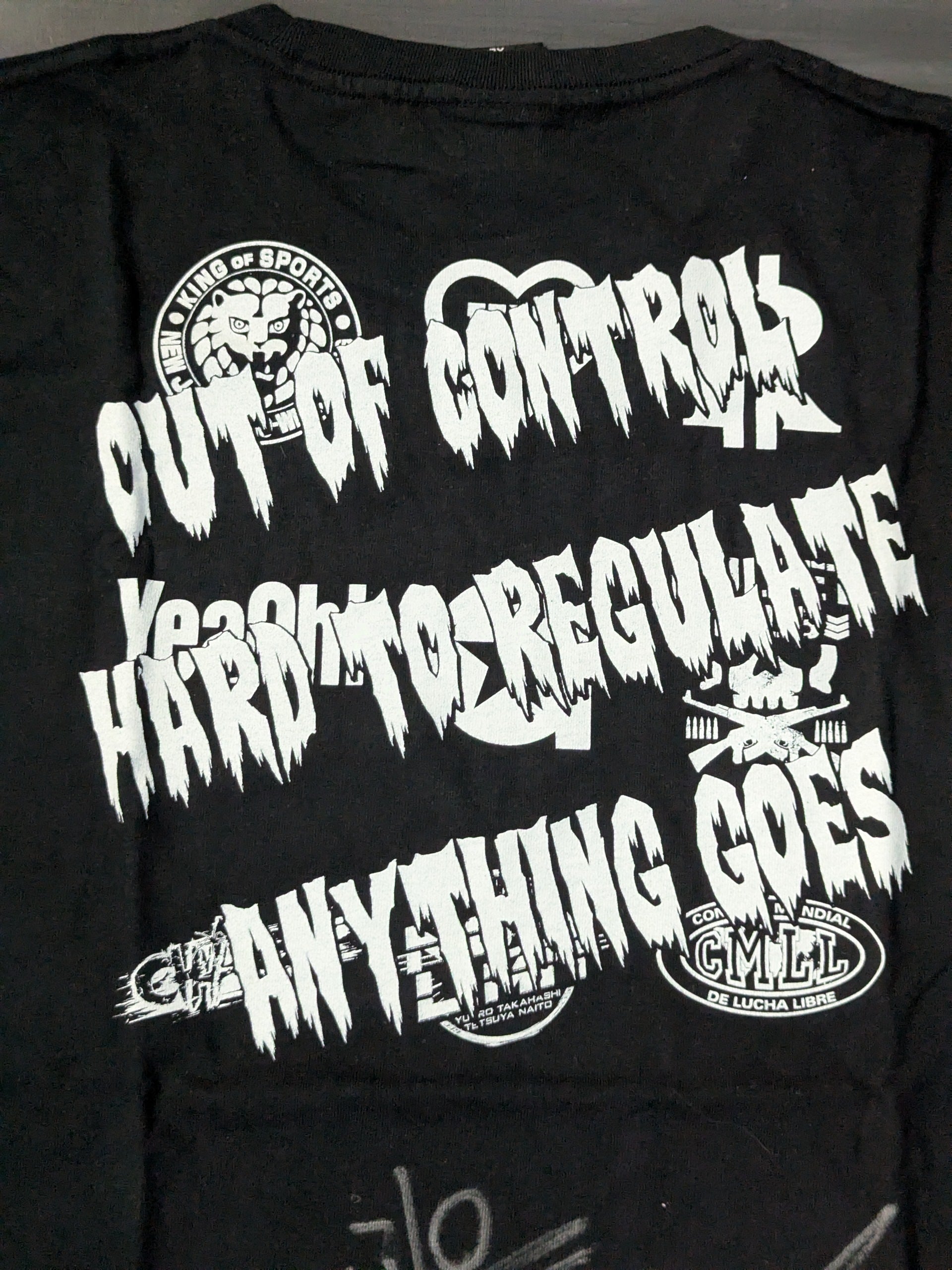 直筆サイン入り】内藤哲也×ロス・インゴベルナブレス Tシャツ – 闘道館