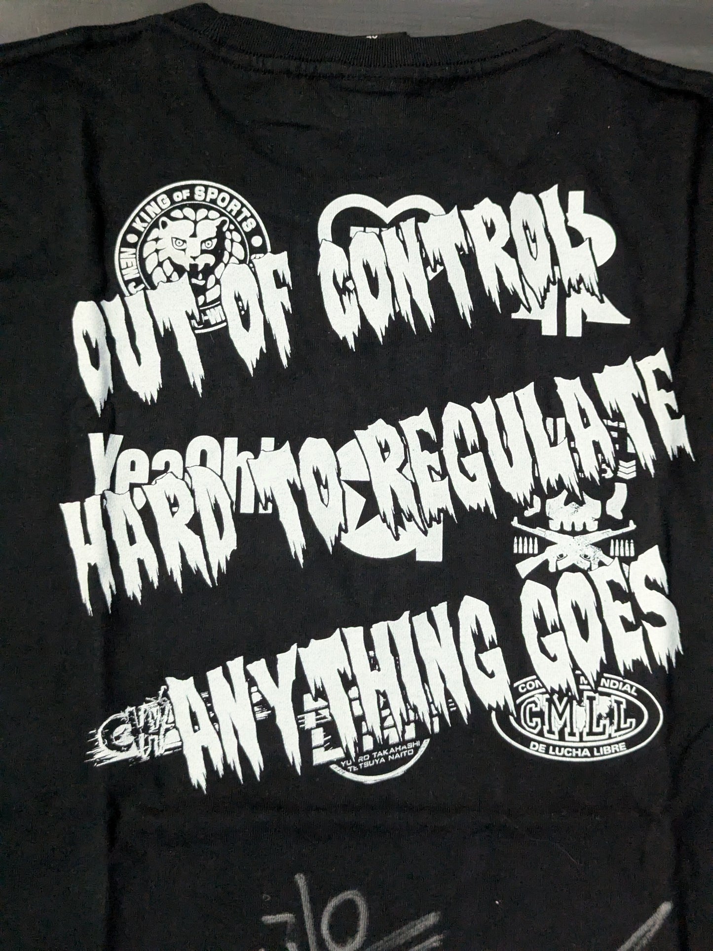 【hand signed autograph】 Tetsuya Naito× Los Ingo Bernabres T-shirt