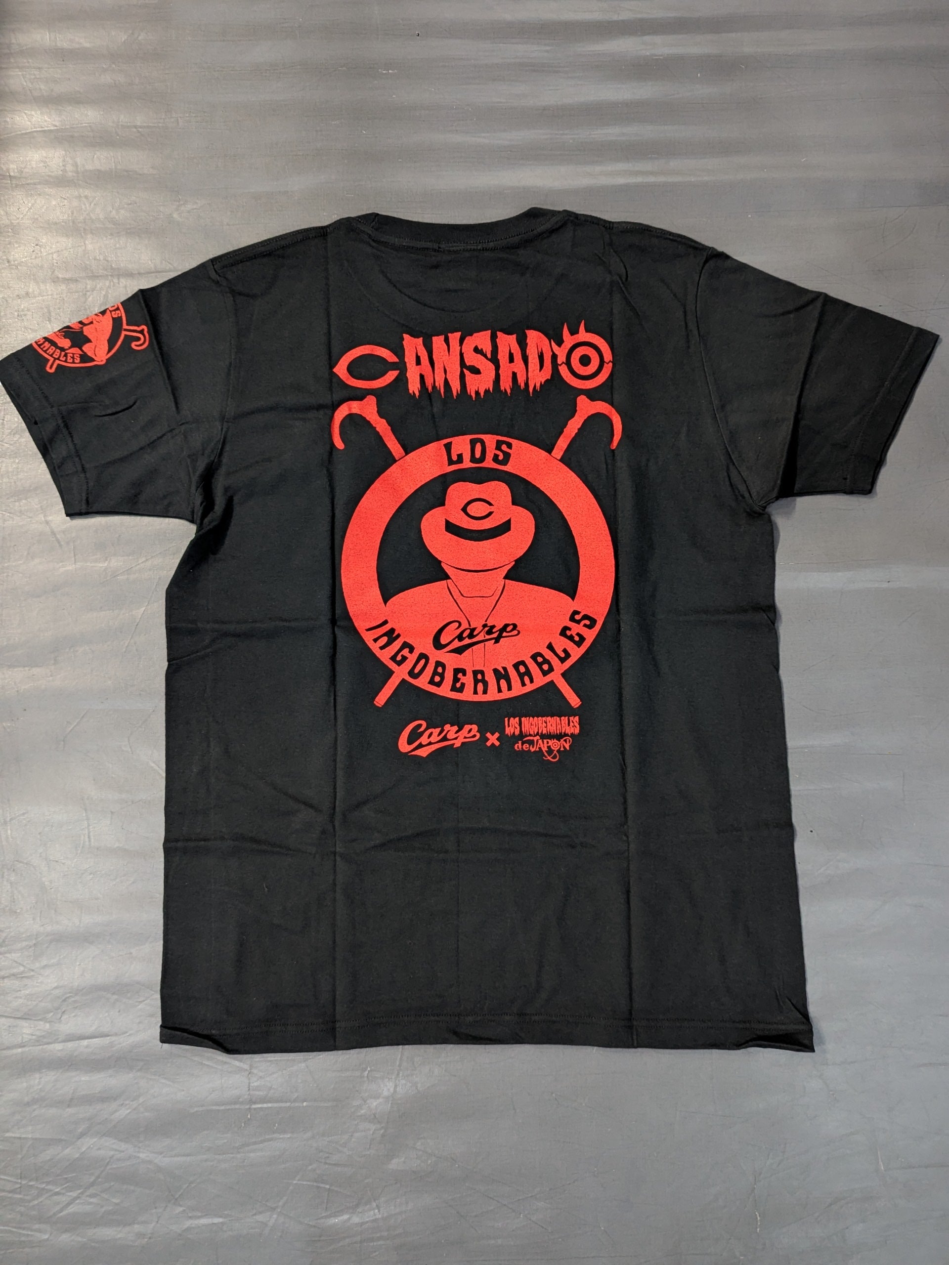 広島東洋カープ×内藤哲也「Carp de JAPON」Tシャツ(ブラック) – 闘道館