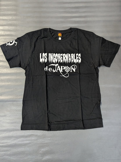 LOS INGOBERNABLES de JAPON  T-shirt (black× white)