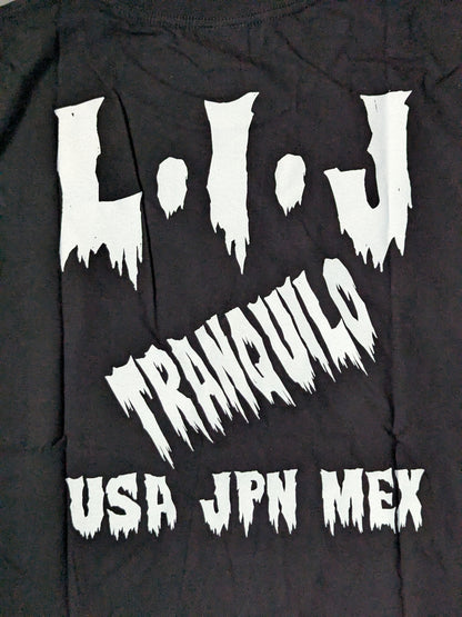 LOS INGOBERNABLES de JAPON  T-shirt (black× white)