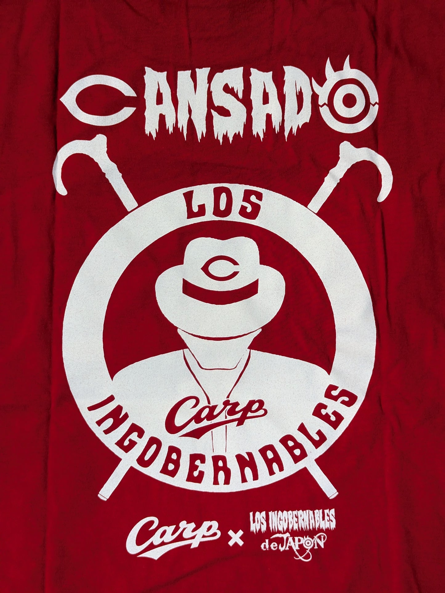 Hiroshima Toyo Carp × Tetsuya Naito "Carp de JAPON" T-shirt (red)