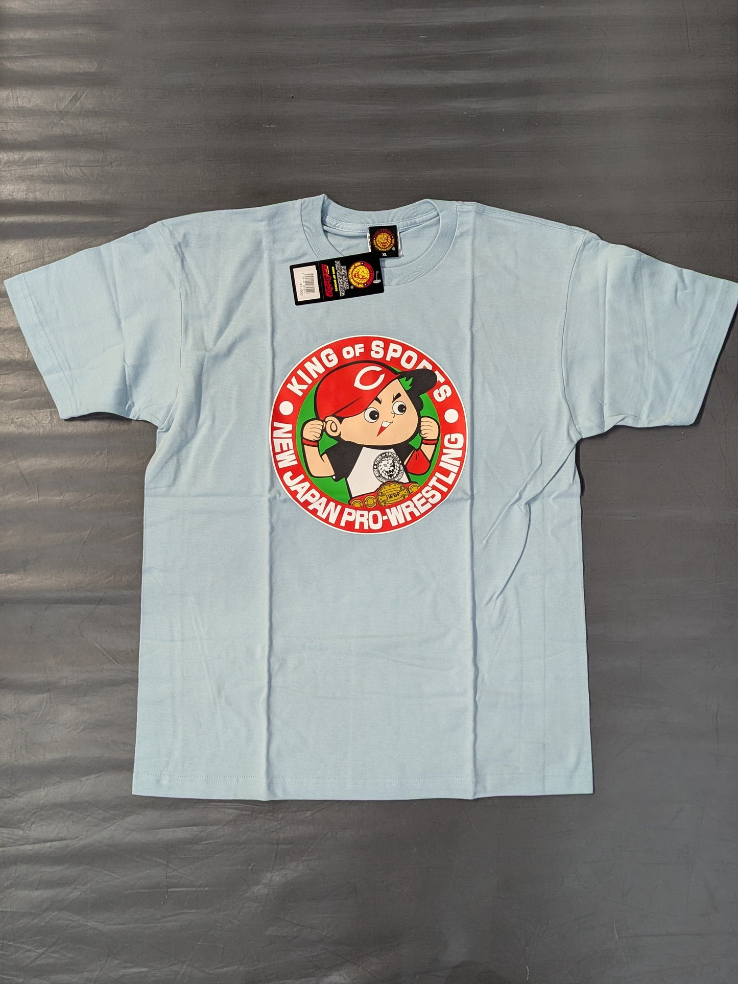 Hiroshima Toyo Carp ×New Japan Pro Wrestling  "G1 CLIMAX 25" Collaboration T-Shirt (Light Blue)
