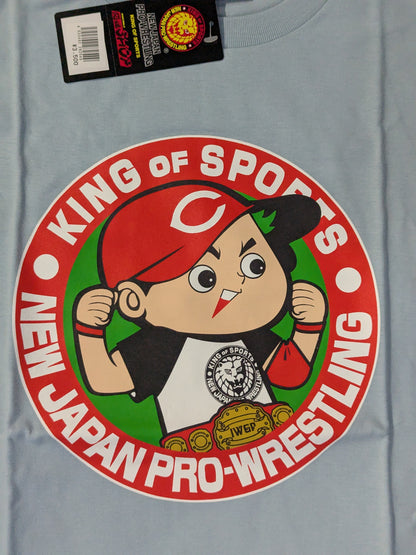 Hiroshima Toyo Carp ×New Japan Pro Wrestling  "G1 CLIMAX 25" Collaboration T-Shirt (Light Blue)