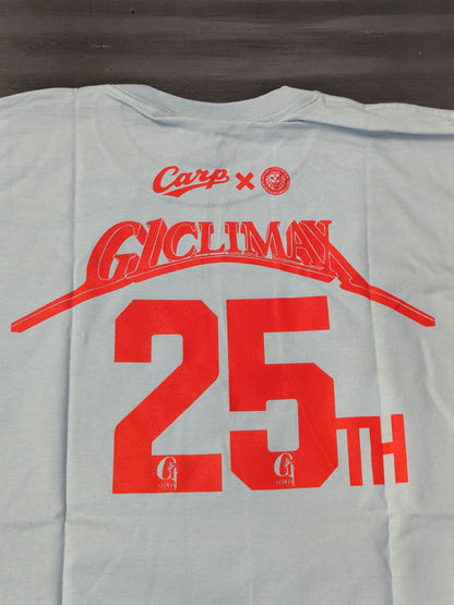 Hiroshima Toyo Carp ×New Japan Pro Wrestling  "G1 CLIMAX 25" Collaboration T-Shirt (Light Blue)