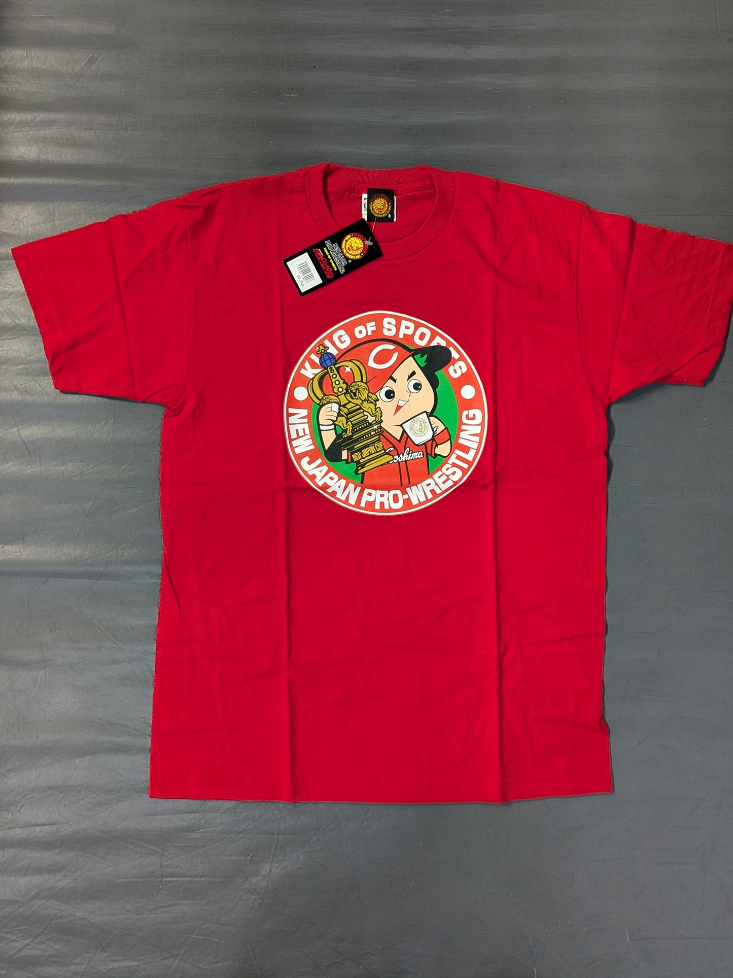 Hiroshima Toyo Carp ×New Japan Pro Wrestling  "NEW JAPAN CUP 2015 FINAL" collaboration T-shirt (red)