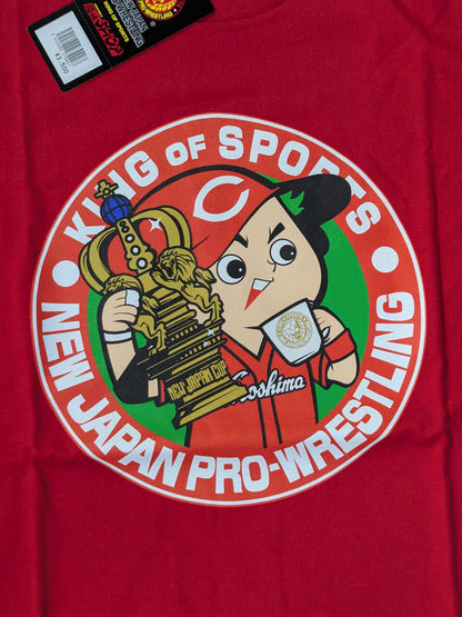Hiroshima Toyo Carp ×New Japan Pro Wrestling  "NEW JAPAN CUP 2015 FINAL" collaboration T-shirt (red)