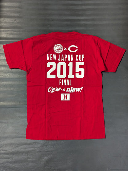 Hiroshima Toyo Carp ×New Japan Pro Wrestling  "NEW JAPAN CUP 2015 FINAL" collaboration T-shirt (red)
