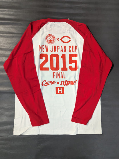Hiroshima Toyo Carp ×New Japan Pro Wrestling  "NEW JAPAN CUP 2015 FINAL" collaboration raglan T-shirt
