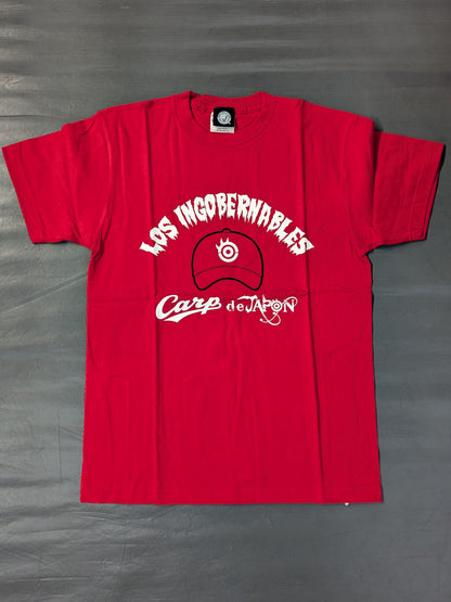 Hiroshima Toyo Carp × Tetsuya Naito Collaboration V9 T-Shirt (Red)