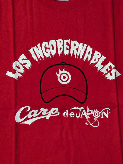 Hiroshima Toyo Carp × Tetsuya Naito Collaboration V9 T-Shirt (Red)