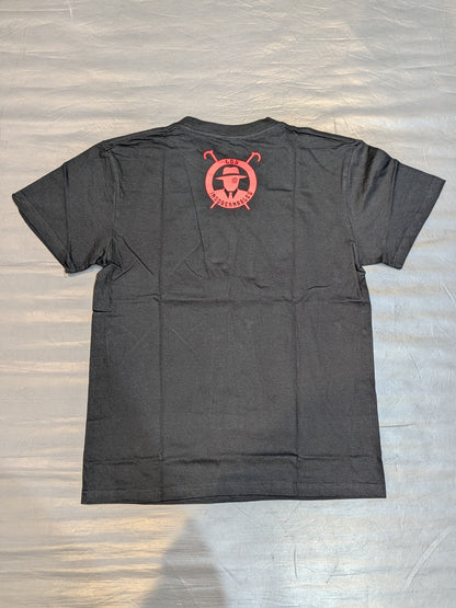 Tetsuya Naito ×L.I.J T-shirt (black× red)