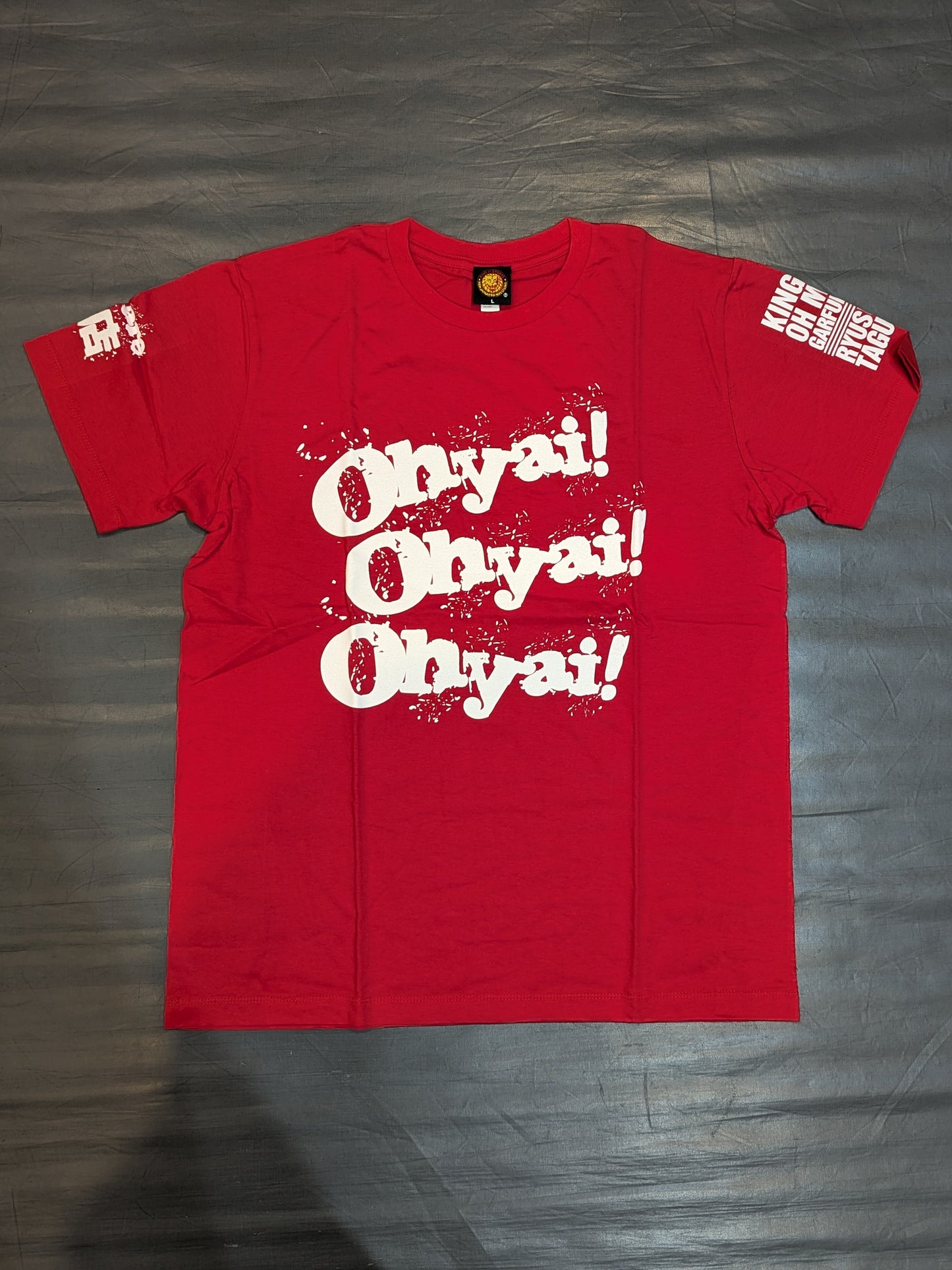 Taguchi Ryusuke  "Oyaai!×3" T-shirt (red)