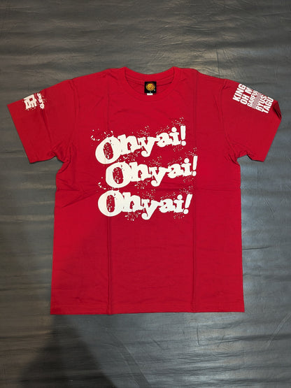 Taguchi Ryusuke  "Oyaai!×3" T-shirt (red)