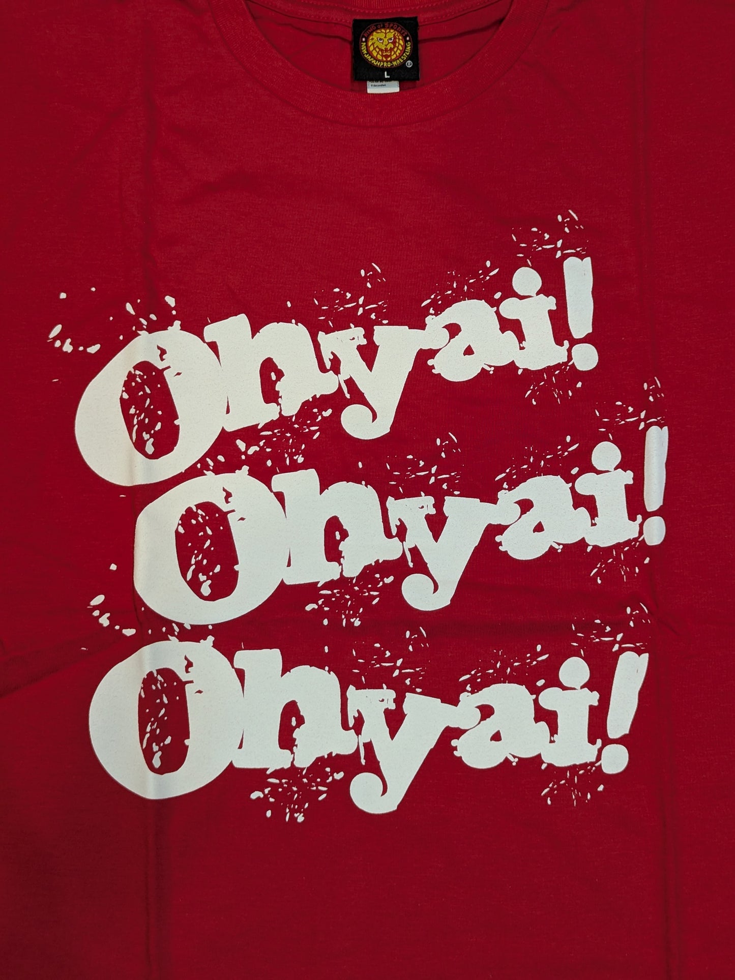 Taguchi Ryusuke  "Oyaai!×3" T-shirt (red)