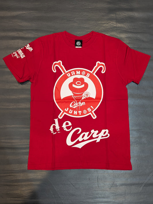 Hiroshima Toyo Carp ×Tetsuya Naito "VAMOS JUNTOS!" T-shirt (red)
