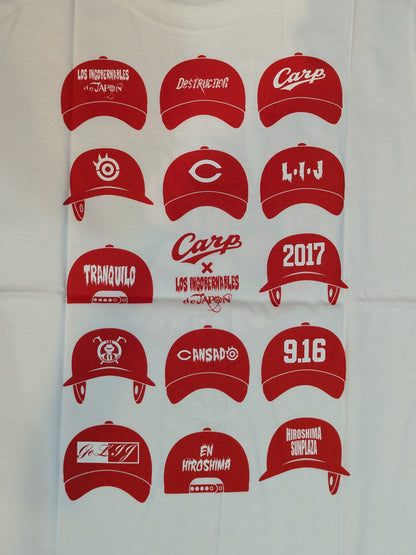Hiroshima Toyo Carp × Tetsuya Naito "TRANQUILO de Carp" T-shirt (white)