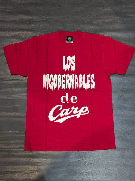 Hiroshima Toyo Carp × Tetsuya Naito "L.I.C" T-shirt (red)