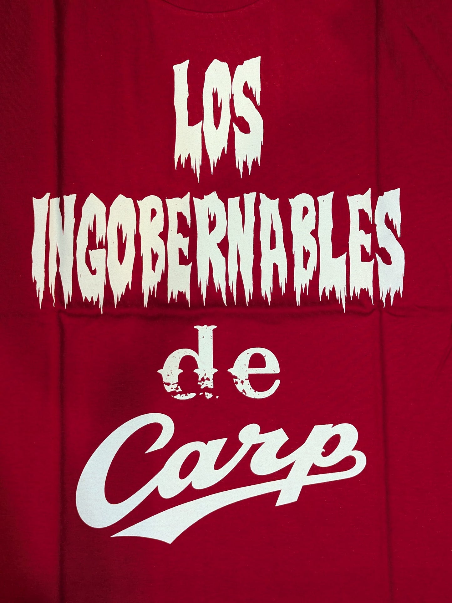 Hiroshima Toyo Carp × Tetsuya Naito "L.I.C" T-shirt (red)