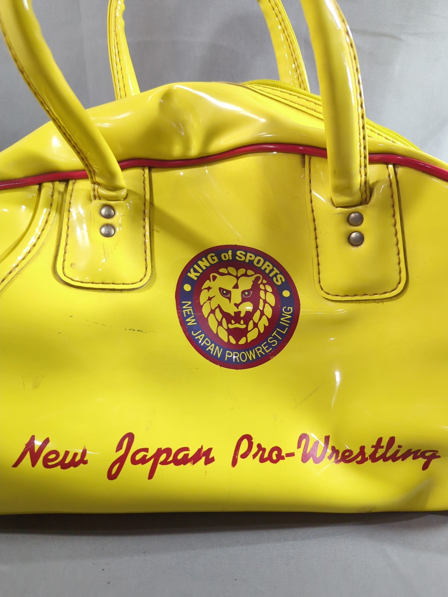 新日本プロレス エナメルバッグ ☆当時モノ☆ 新日本プロレス エナメルバッグ – 闘道館