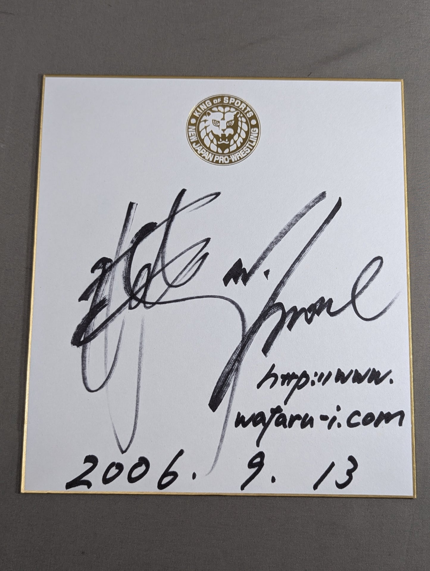 Koji Kanemoto &Wataru Inoue ( Lion Mark Shikishi ( Autograph board ) )