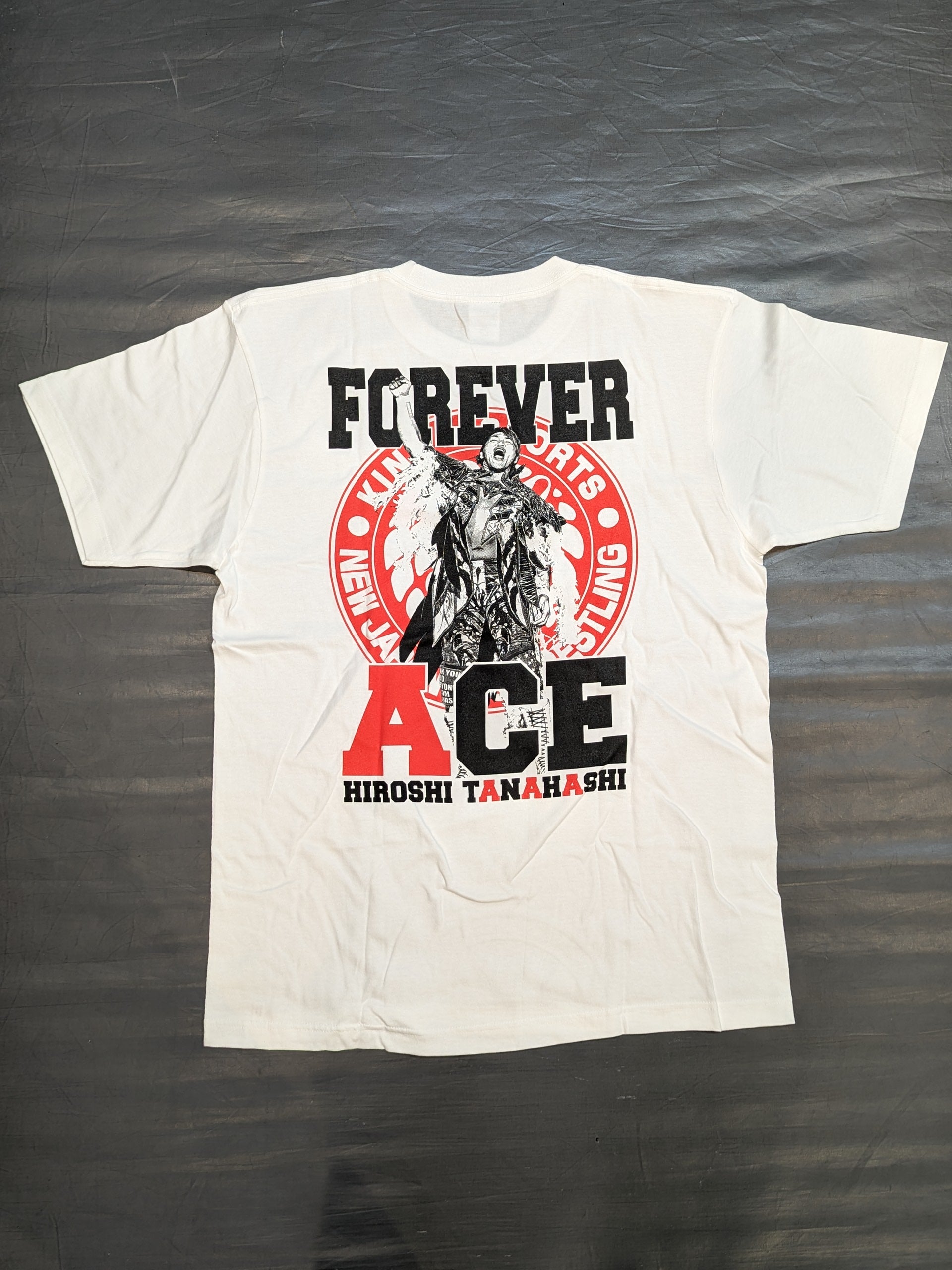 直筆サイン入り】棚橋弘至「FOREVER ACE」Tシャツ(ホワイト) – 闘道館