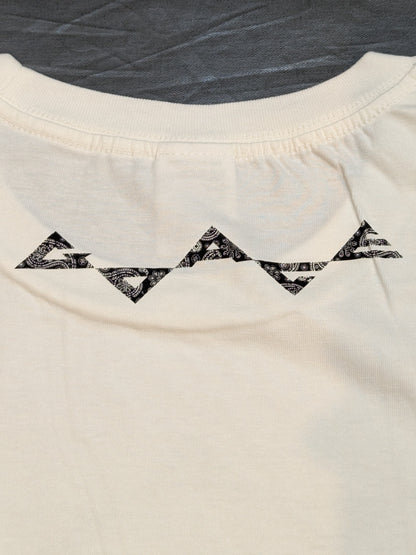 Hiroshi Tanahashi  "GO ACE Paisley" T-Shirt (Off-White)