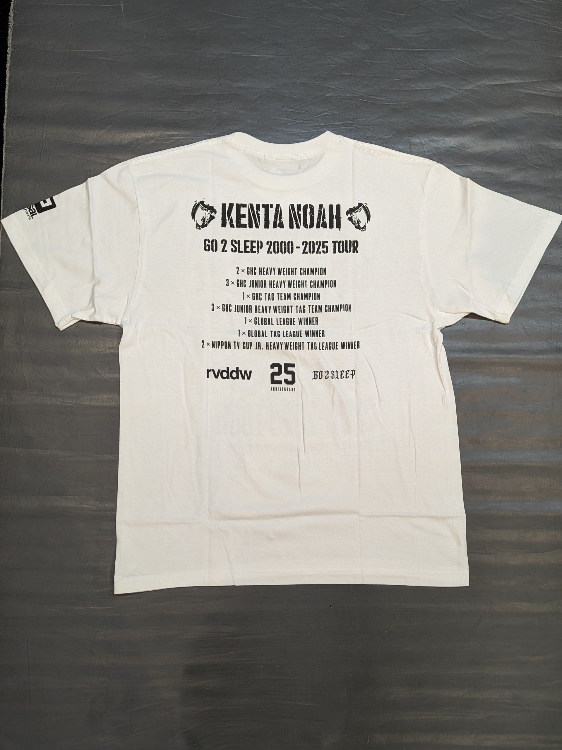 KENTA「GO 2 SLEEP 2000-2025 TOUR」Tシャツ(ホワイト) – 闘道館
