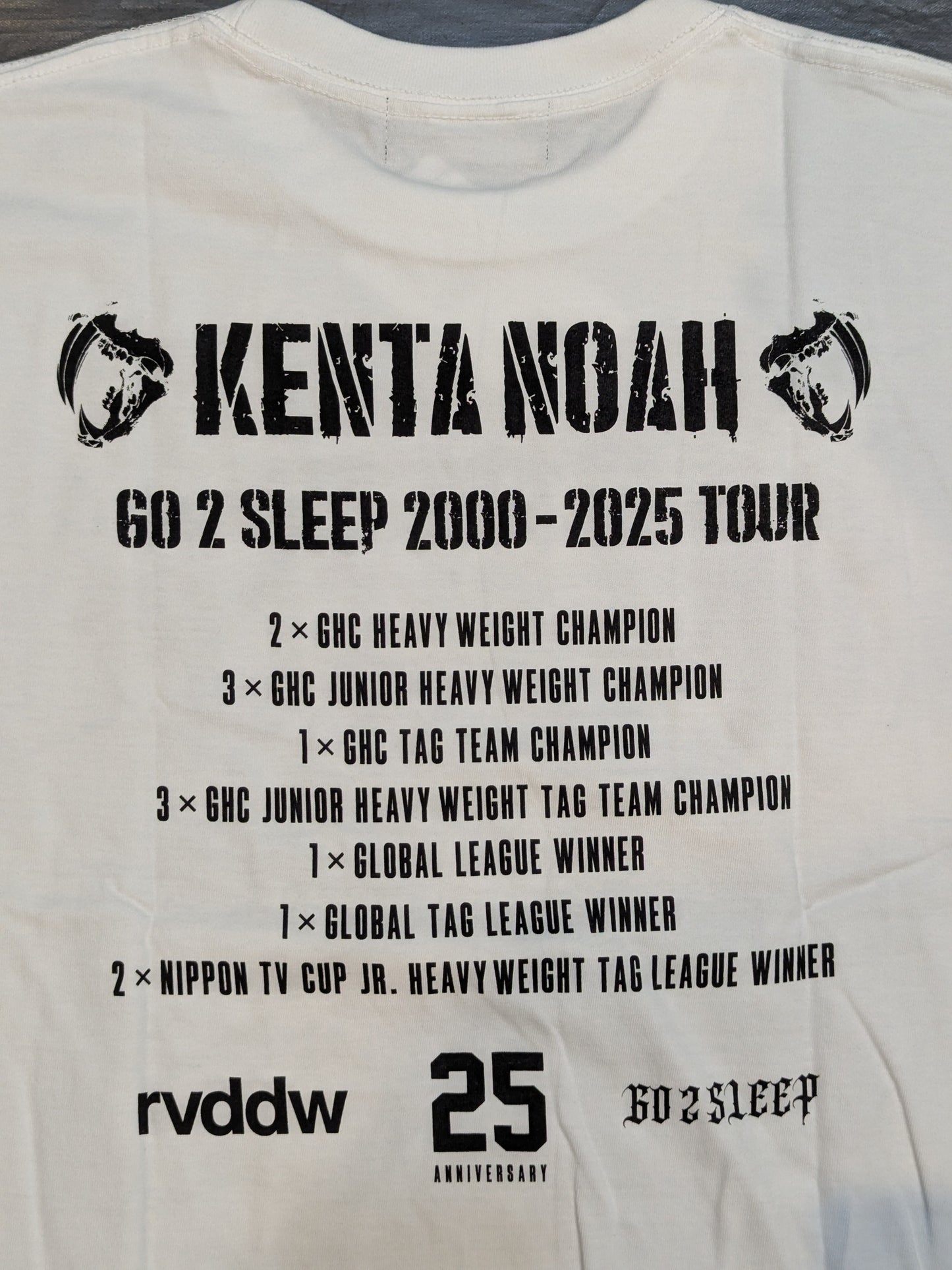 KENTA "GO 2 SLEEP 2000-2025 TOUR" T-Shirt (White)