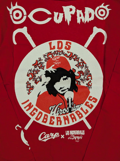 Hiroshima Toyo Carp × Tetsuya Naito "TRANQUILO de Carp" Long Sleeve T-Shirt (Red)