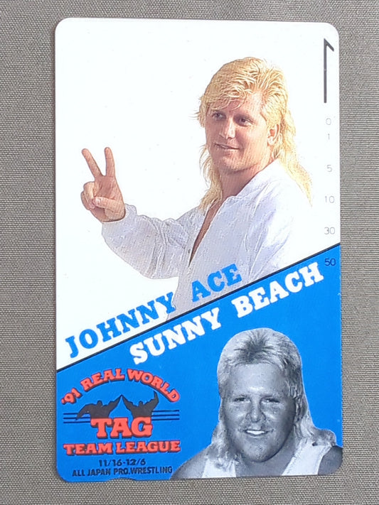 Johnny Ace & Sunny Beach 91 Real World Tag League  match