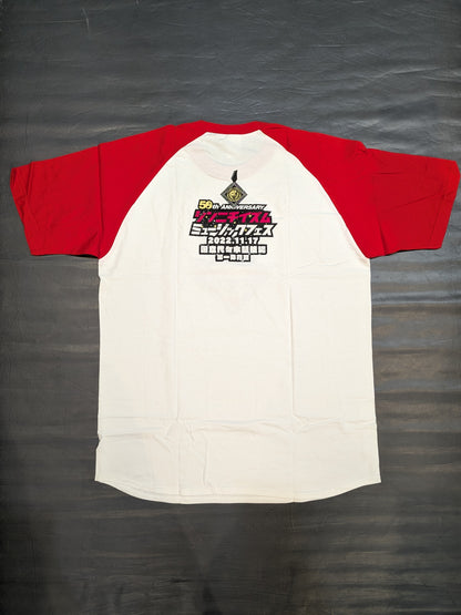 新日本プロレス50周年記念 シンニチイズム ミュージックフェス ラグランTシャツ