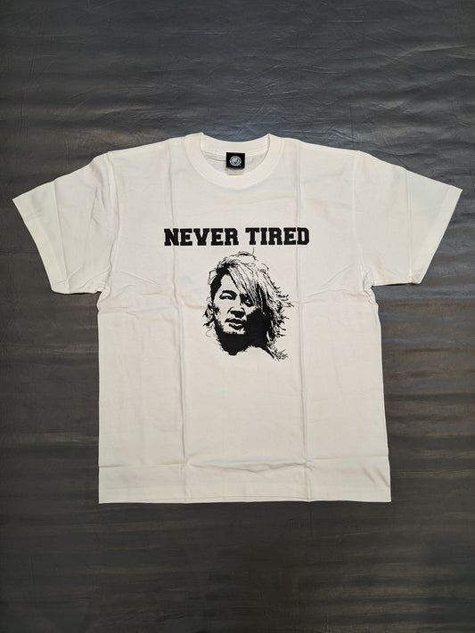 棚橋弘至「NEVER TIRED」Tシャツ