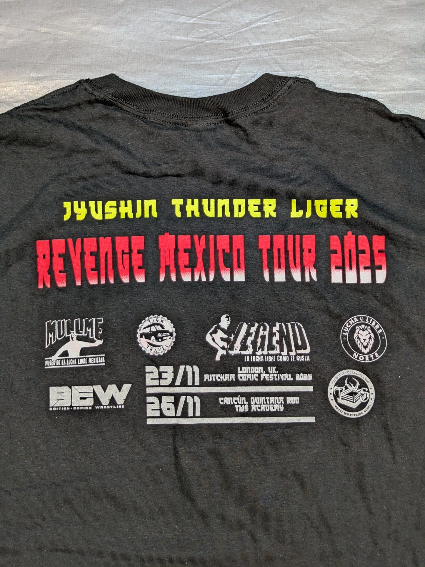 Onigami Liger "REVENGE MEXICO TOUR 2025" Illustration T-Shirt