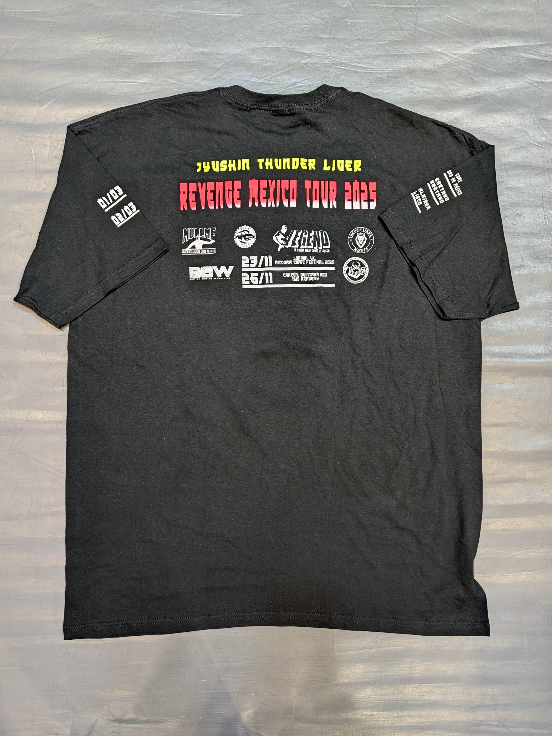 獣神サンダー・ライガー「REVENGE MEXICO TOUR 2025」イラストTシャツ