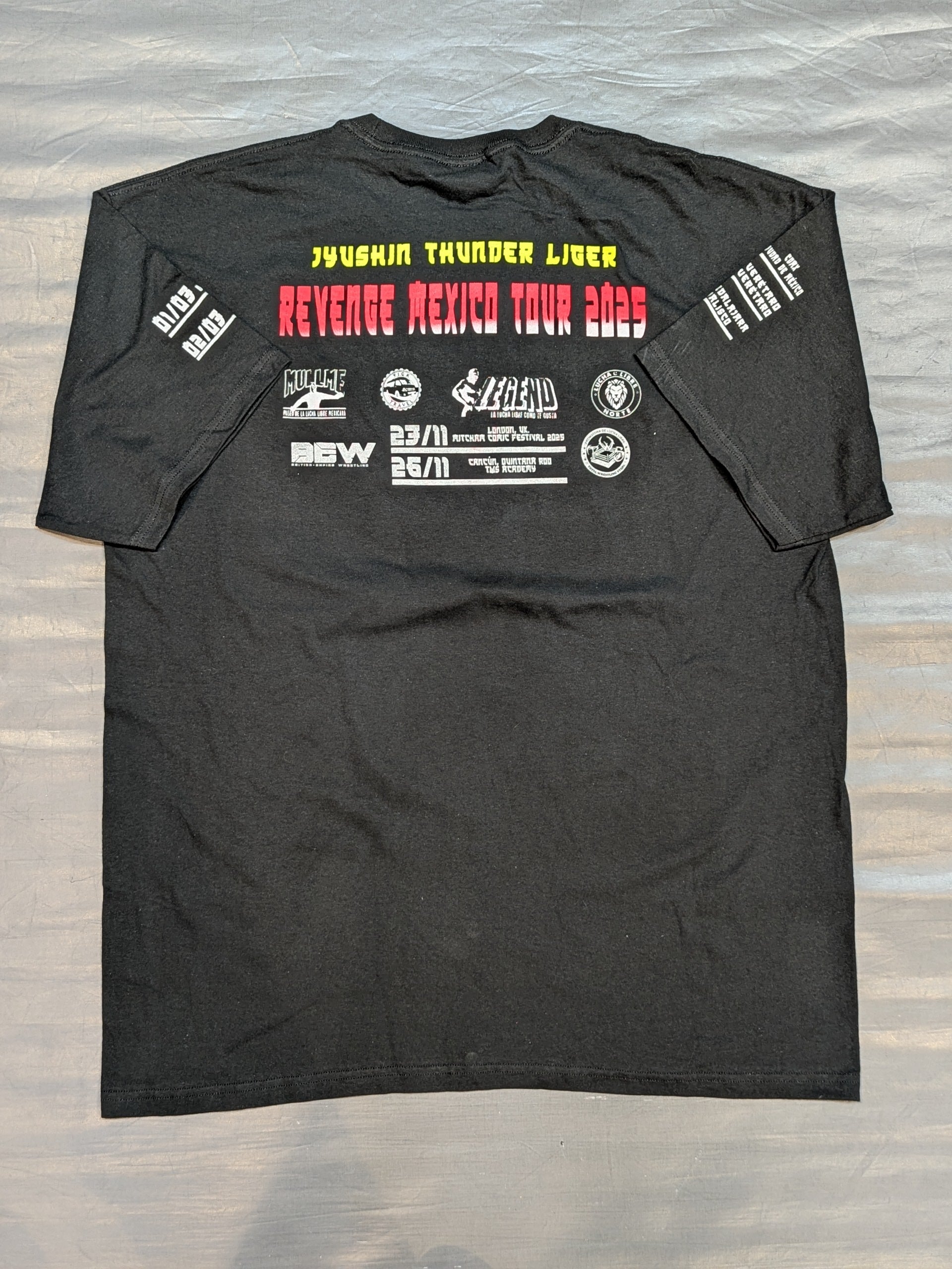 獣神サンダー・ライガー「REVENGE MEXICO TOUR 2025」イラストTシャツ