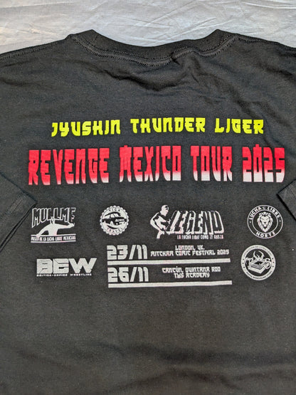 Jushin Thunder Liger  "REVENGE MEXICO TOUR 2025" Illustration T-Shirt