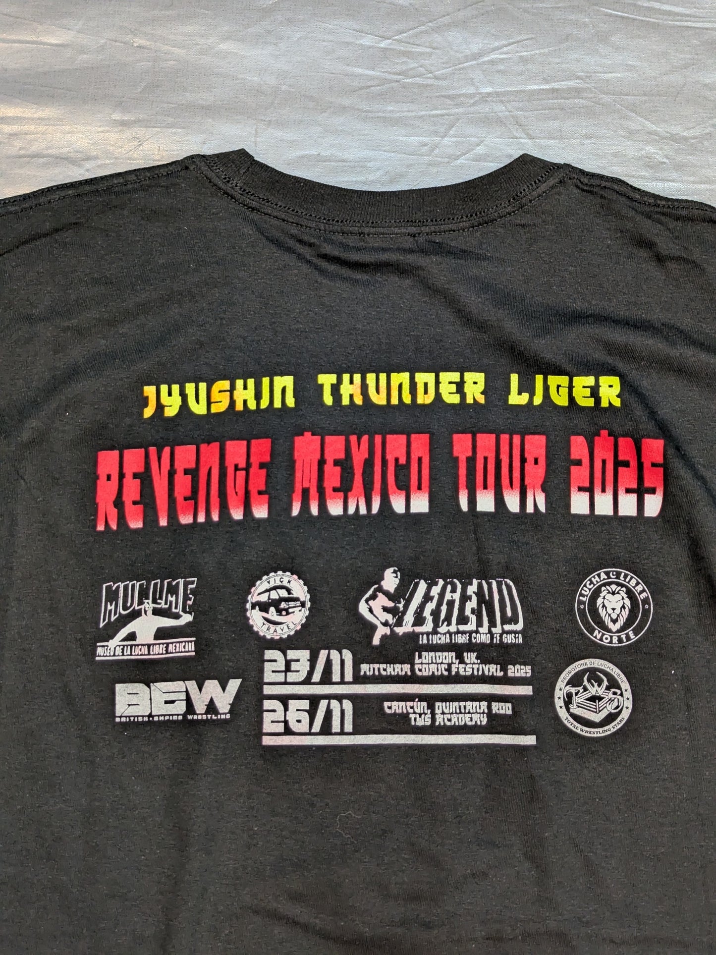 Jushin Thunder Liger  "REVENGE MEXICO TOUR 2025" Illustration T-Shirt