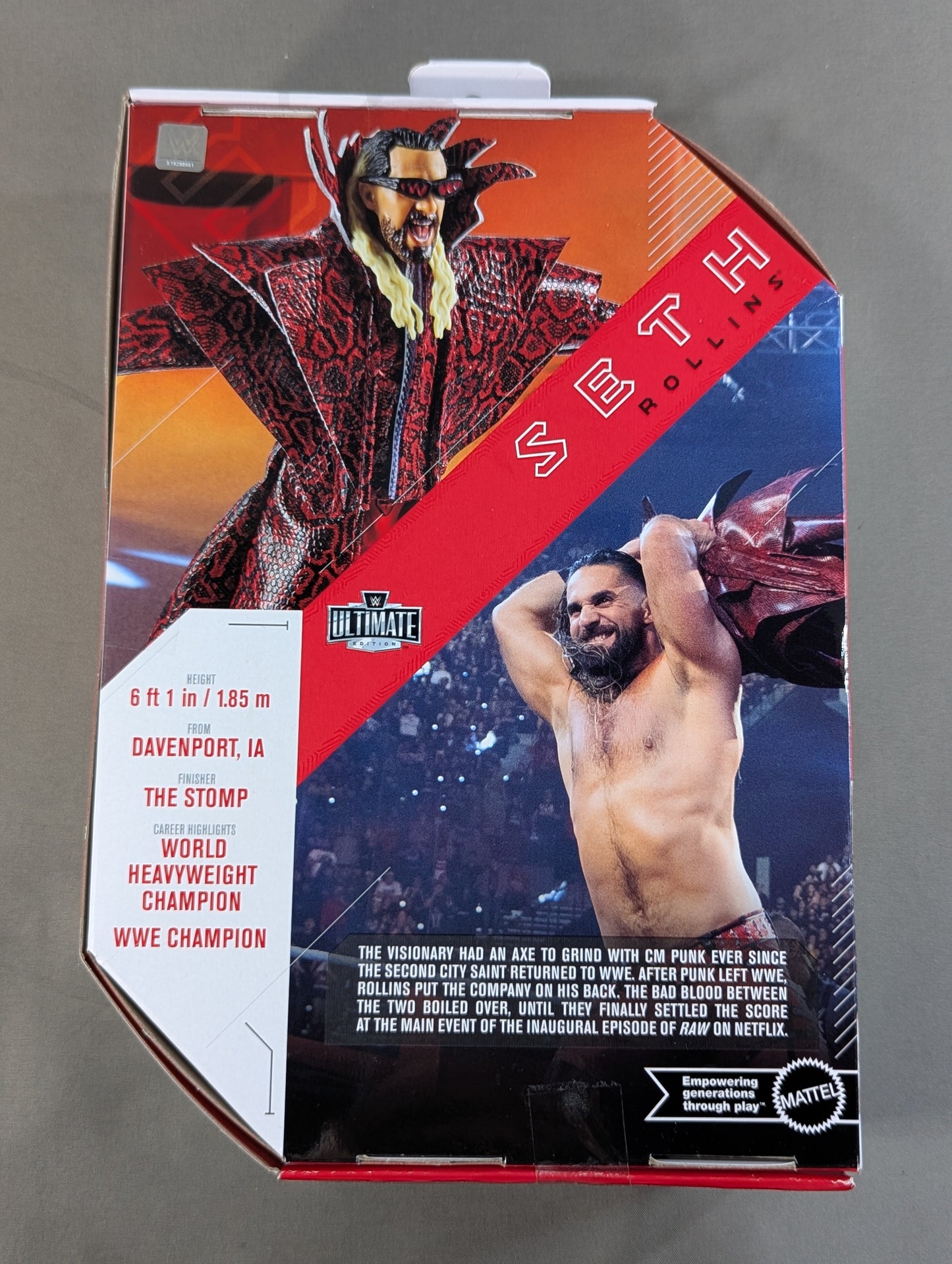 Seth Rollins (red x black tights & jacket)