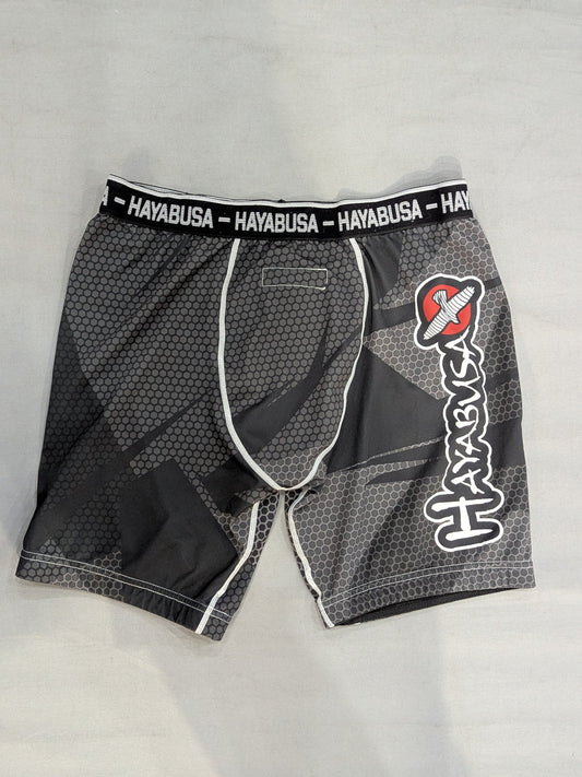HAYABUSA ファイトショーツ②(黒×グレー)